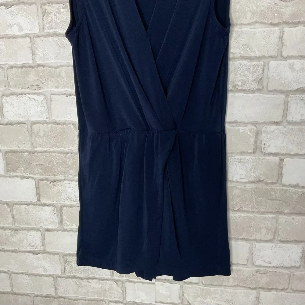 BCBGeneration Navy Sleeveless V-neck Romper Skort Size M
